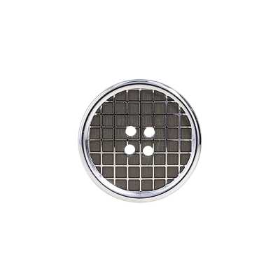 RVS1002 4-Loch-Knopf mit Frontlochung aus Aluminium/Polyesterharz