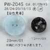 PW2045 Zweilochknopf aus Polyesterharz