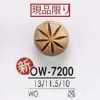 OW7200 Halbring-Ösenknopf Aus Holz