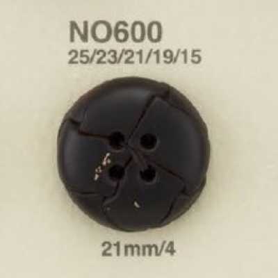 NO600 4-Loch-Lederknopf