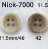 NICK7000 Harnstoffharz-4-Loch-Knopf