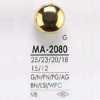 MA2080 Messing-Ringknopf mit Halbring-Schaft