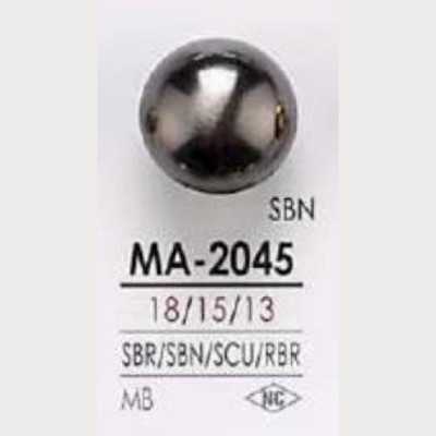 MA2045 Messing-Ringknopf mit Halbring-Schaft