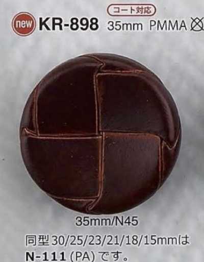 KR898 Knopf mit Tunnelsteg aus Acrylharz