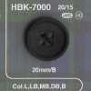 HBK7000 4-Loch-Knopf aus echtem Büffelhorn