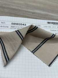 SBW3543 Garngefärbte, Gestreifte Doppelwaschverarbeitung[Textilgewebe] SHIBAYA Sub-Foto