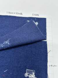 P2280-1328 5oz Chambray Discharge-Druck[Textilgewebe] Yoshiwa Textil Sub-Foto