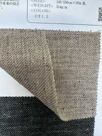 OA35446 25/1 LEINEN Grober Leinen-Tweed[Textilgewebe] Oharayaseni Sub-Foto