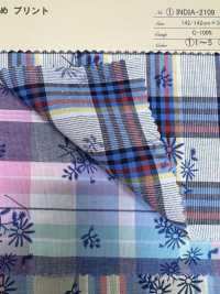 INDIA-2110 Garngefärbter Druck[Textilgewebe] ARINOBE CO., LTD. Sub-Foto