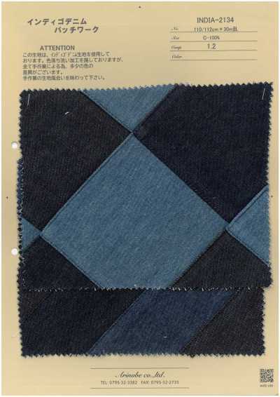 INDIA-2134 Indigo-Denim-Patchwork