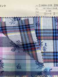 INDIA-2109 Garngefärbter Druck[Textilgewebe] ARINOBE CO., LTD. Sub-Foto