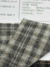 OD42319 KLASSISCHES WINTERKARO AUS LEINENWOLLE[Textilgewebe] Oharayaseni Sub-Foto