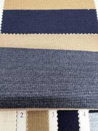 FJ210060 AW Stretch Ponte Horizontale Streifen (Dickes Raster)[Textilgewebe] Fujisaki Textile Sub-Foto