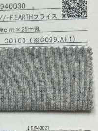 FJ940031 26//- F.EARTH Rundrippe 8683 SP. Heather Gray Seifen[Textilgewebe] Fujisaki Textile Sub-Foto