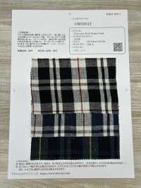 OM25313 TWIST LINEN Check Waschmaschinen-Finish[Textilgewebe] Oharayaseni Sub-Foto