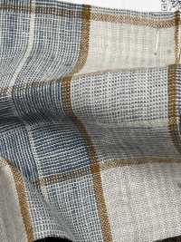 OM42270 TWIST LINEN Waschanlagen-Finish Fensterkaro[Textilgewebe] Oharayaseni Sub-Foto