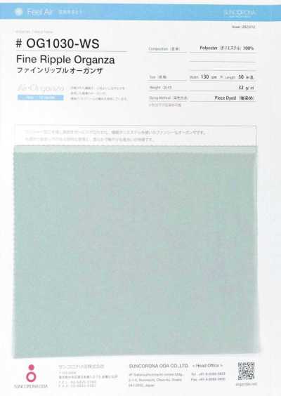 OG1030-WS Feiner Wellen-Organza