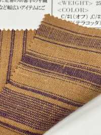 OM42314 40/1 Leinen High Twist Waschmaschine Verarbeitung Random Stripes[Textilgewebe] Oharayaseni Sub-Foto