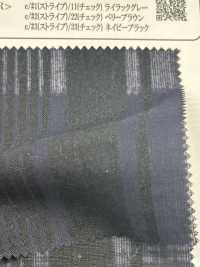 OM43577 60/1 Leinen X Leinen STREIFEN Oder KARO[Textilgewebe] Oharayaseni Sub-Foto