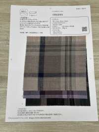 OM43604 60/1 Leinen Relaxy Check[Textilgewebe] Oharayaseni Sub-Foto