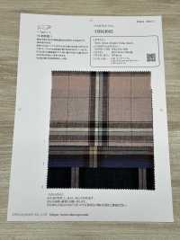 OM43605 Leinen-Baumwolle Fensterrahmen Karo[Textilgewebe] Oharayaseni Sub-Foto