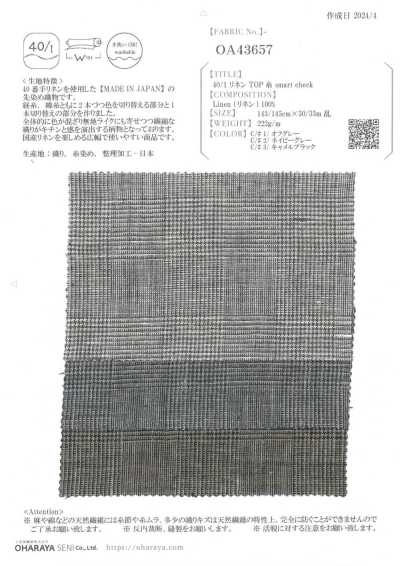 OA43657 40/1 Leinen-Garn Smart Check