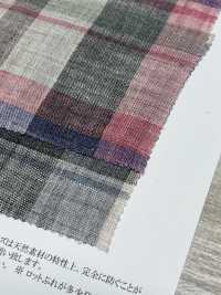 OA42324 40/1 TOP LEINEN MADRAS CHECK Flauschiges Finish[Textilgewebe] Oharayaseni Sub-Foto