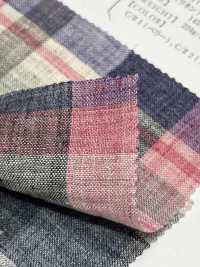 OA42324 40/1 TOP LEINEN MADRAS CHECK Flauschiges Finish[Textilgewebe] Oharayaseni Sub-Foto