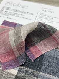 OA42324 40/1 TOP LEINEN MADRAS CHECK Flauschiges Finish[Textilgewebe] Oharayaseni Sub-Foto