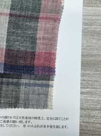 OA42324 40/1 TOP LEINEN MADRAS CHECK Flauschiges Finish[Textilgewebe] Oharayaseni Sub-Foto