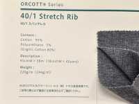 YG12026 Aucott 40/ Spandex TERECO Rippenstoff[Textilgewebe] YAGI Sub-Foto