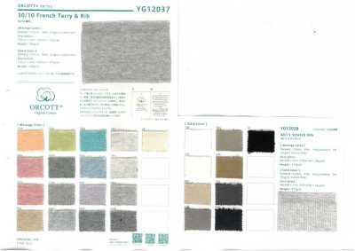 YG12038 O-Cotton 40//- Spandex TERECO-Rippstoff