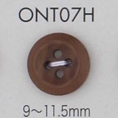 ONT07H Naturmaterial Corozo-Nuss 4-Loch-Knopf