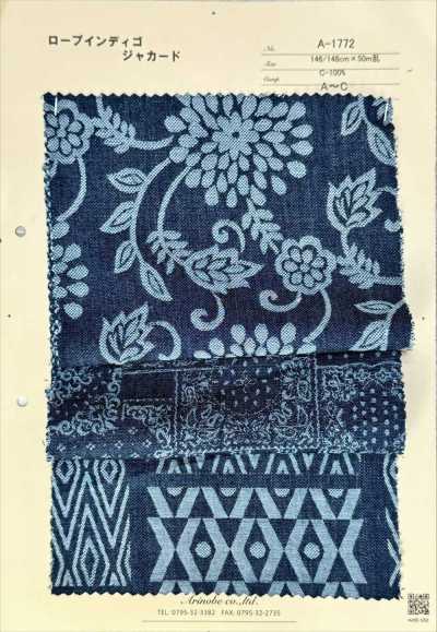 A-1772 Tau-Indigo-Jacquard