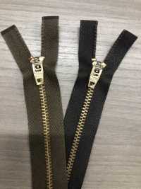 3-G-CO-OR WALDES Vintage Reißverschluss, Rotkupfer, Größe 3, Baumwollband, Offen Asahi-Befestigungselemente Unterfoto