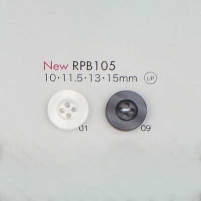 RPB105 Hergestellt in Japan Recyceltes PET-Harz 4-Loch-Knopf