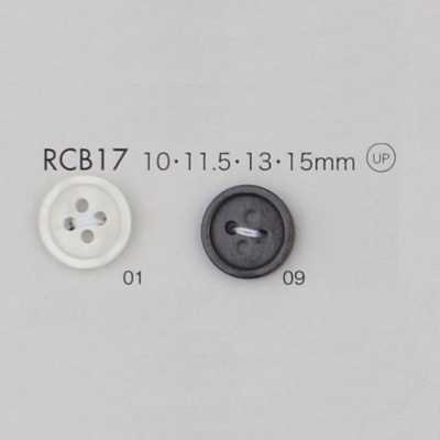 RCB17 Polyesterharzknopf mit Rand, 4-Loch
