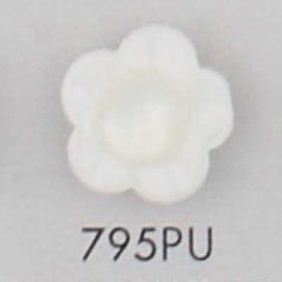 795PU 2-Loch-Kunststoffknopf in Blumenform