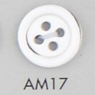 AM17 Acryl-/Polyesterharz-Vierlochknopf
