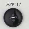 MYP117 Polyesterharzknopf mit Rand, vierlochig