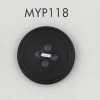 MYP118 Polyesterharzknopf mit Rand, 4-Loch