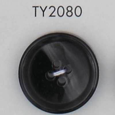 TY2080 Polyesterharzknopf mit Rand, 4-Loch