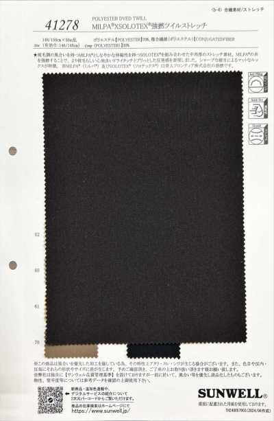 41278 MILPA®XSOLOTEX® Hochgedrehter Köper-Stretch