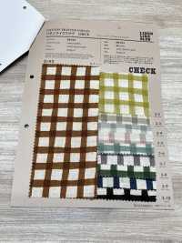 88194 SEVENBERRY® Leinenähnlicher Slub-Stoff Mit Punkten, Streifen Und Karos[Textilgewebe] VANCET Sub-Foto
