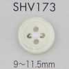 SHV173 4-Loch-Perlmuttknopf mit Rand