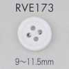 RVE173 4-Loch-Muschelknopf mit Rand