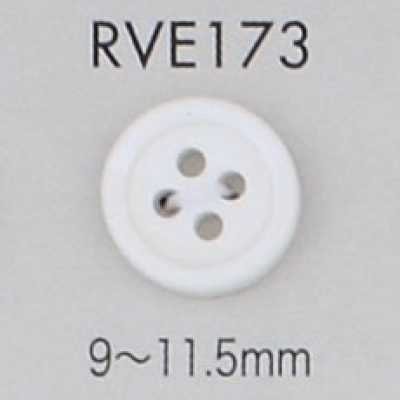 RVE173 4-Loch-Muschelknopf mit Rand