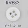 RVE83 4-Loch-Muschelknopf mit Rand