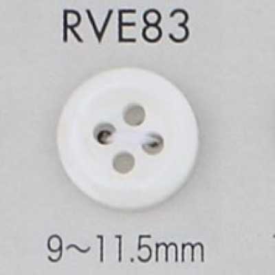 RVE83 4-Loch-Muschelknopf mit Rand