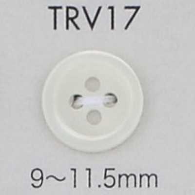 TRV17 4-Loch-Muschelknopf mit Rand